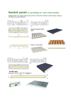 Sendvič paneli se uporabljajo pri vseh vrstah gradnje