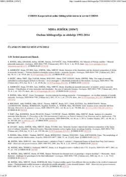 Celotna bibliografija - Prirodoslovni muzej Slovenije