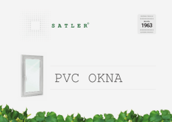 NOV KATALOG OKNA Satler - PVC (februar 2015)
