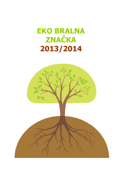 EKO BRALNA ZNAČKA 2013/2014 Vrtec
