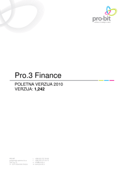 Pro.3 Finance