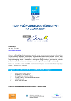 Program TVU - Glotta Nova