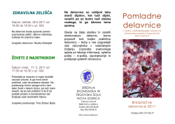 Program delavnic - Srednja ekonomska in trgovska šola Nova Gorica