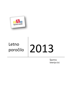 Letno poročilo 2013 - E