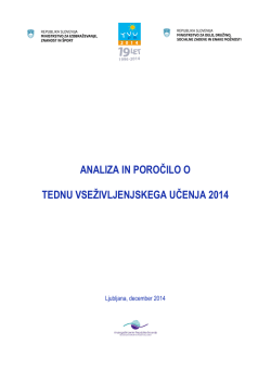 Analiza in poročilo o TVU 2014
