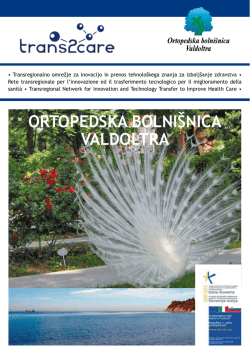 Brošura - Ortopedska bolnišnica Valdoltra