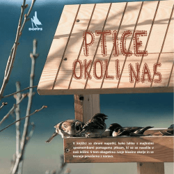 brošura Ptice okoli nas (PDF) - Naravni rezervat Škocjanski zatok