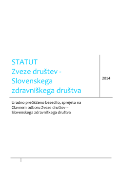 Statut Slovenskega zdravniškega društva