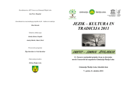 Program tujejezičnega recitala 2011