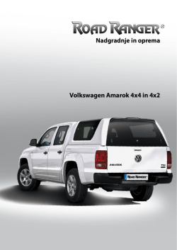 Nadgradnje in oprema Volkswagen Amarok 4x4 in 4x2