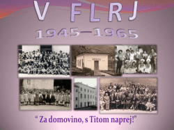 v FLRJ (1945–1962) - Osnovna šola Dušana Muniha Most na Soči