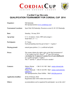 Cordial Cup Slovenia