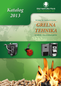 Katalog 2013 Katalog 2013 GRELNA TEHNIKA