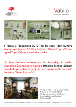 Ta veseli dan kulture KOŽ.cdr - Muzej in galerije mesta Ljubljane