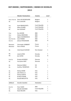 hop orders - hopfenorden