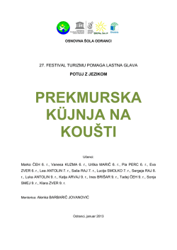 PREKMURSKA K&Uuml;JNJA NA KOU&Scaron;TI