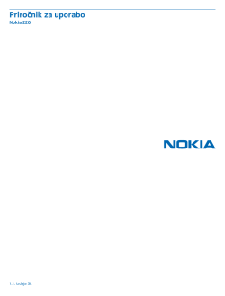 Nokia 220 - Priročnik za uporabo
