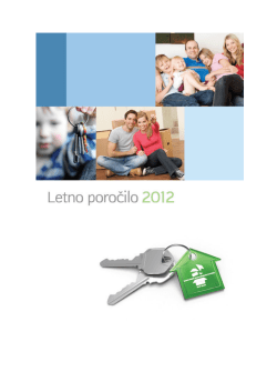 Letno poročilo 2012 - Stanovanjski sklad Republike Slovenije, javni