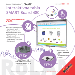 RoLAN Interaktivna tabla SMART Board 480