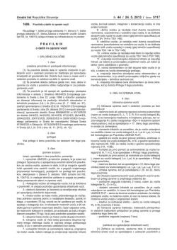 Pravilnik o delih in opremi UL44-2013