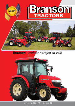Branson - traktor narejen za vas! - euro