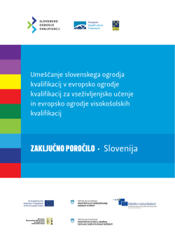 2014 - Slovensko ogrodje kvalifikacij