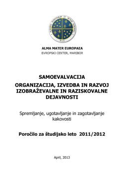 2011/2012 - Alma Mater Europaea