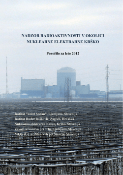 Meritve radioaktivnosti v okolici NEK - 2012