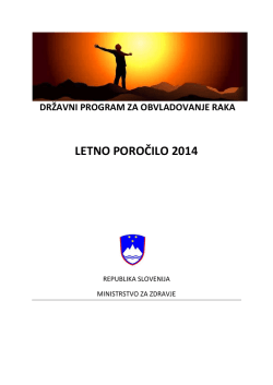 Letno poročilo 2014 pdf3. - Državni program za obvladovanje raka