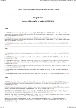 Bibliografija Darje Koter, kot jo je do danes zabeležil COBISS.
