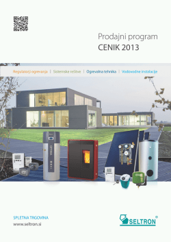 Prodajni program CENIK 2013 - ten