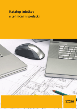 Katalog izdelkov s tehničnimi podatki