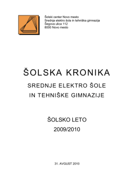 februar 2010 - &Scaron;olski center Novo mesto