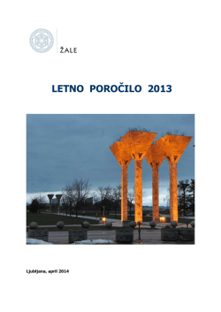 letno poročilo 2013