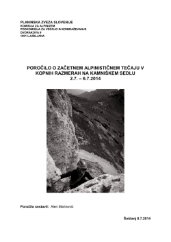 Uradno poročilo - Gore