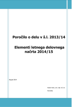 2013/14 - 2014/15 - Višja strokovna šola Ptuj