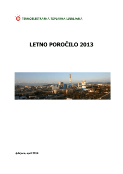 LP_2013 - Termoelektrarna Toplarna Ljubljana