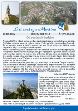 List svetega Martina 608.pdf - Župnija Šmartno pod Šmarno goro