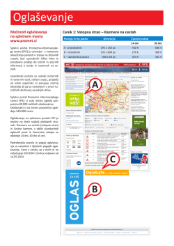 Oglaševanje - Prometne razmere po Sloveniji PIC DARS