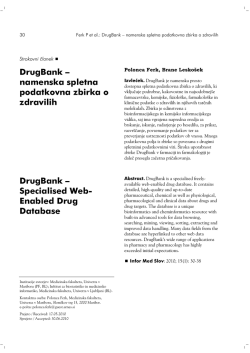 DrugBank - Informatica Medica Slovenica