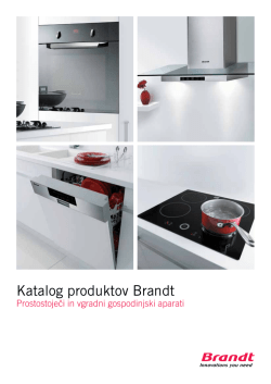 Katalog produktov Brandt - Kuhinje Gros