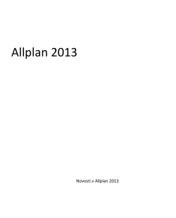 Novosti v Allplan 2013