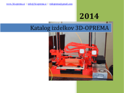 katalog izdelkov in cenik - 3d