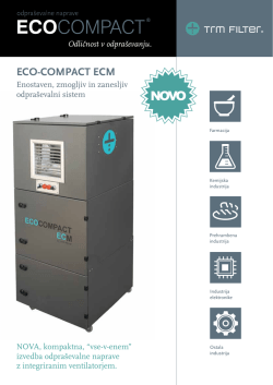 ECO-COMPACT ECM - svet filtracije