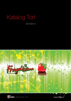 Katalog TORT Fragolissima