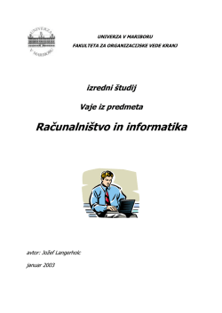 Računalniłtvo in informatika