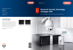 Electronic Security Technology Catalogue 2014