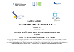 baze podatkov svetovalnega sredi&scaron;ča murska sobota