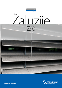 Zaluzija Z90 tehnicni katalog Soltec