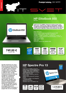 HP Spectre Pro 13 HP EliteBook 850